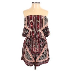 Angie boho strapless romper